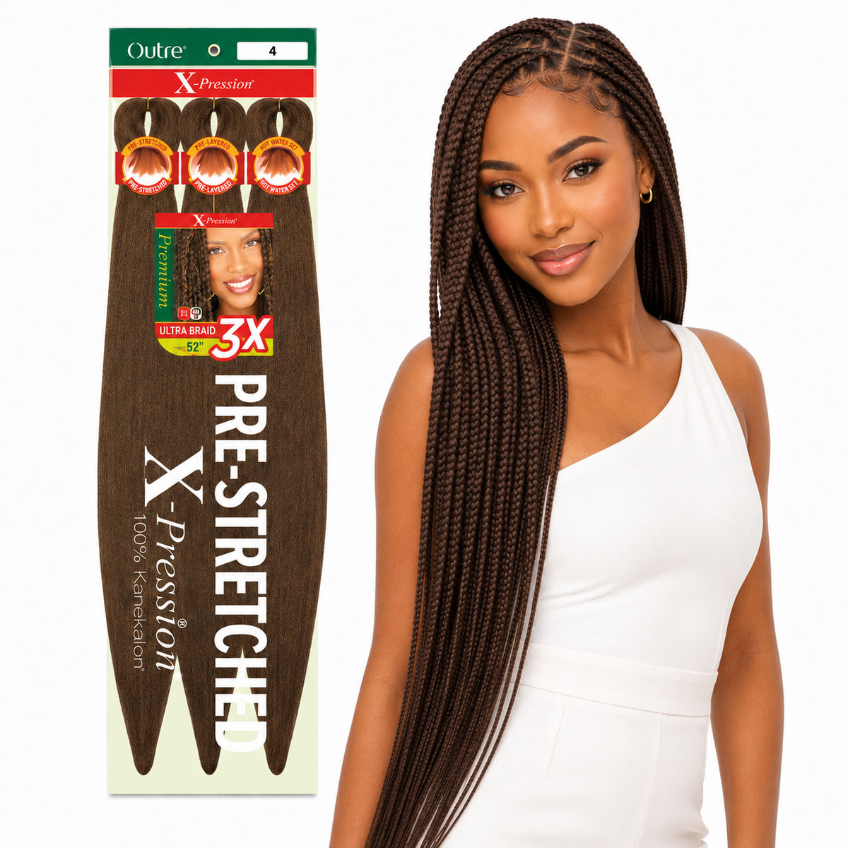 Outre X-Pression 3X Pre-Stretched Braiding Hair – 52"