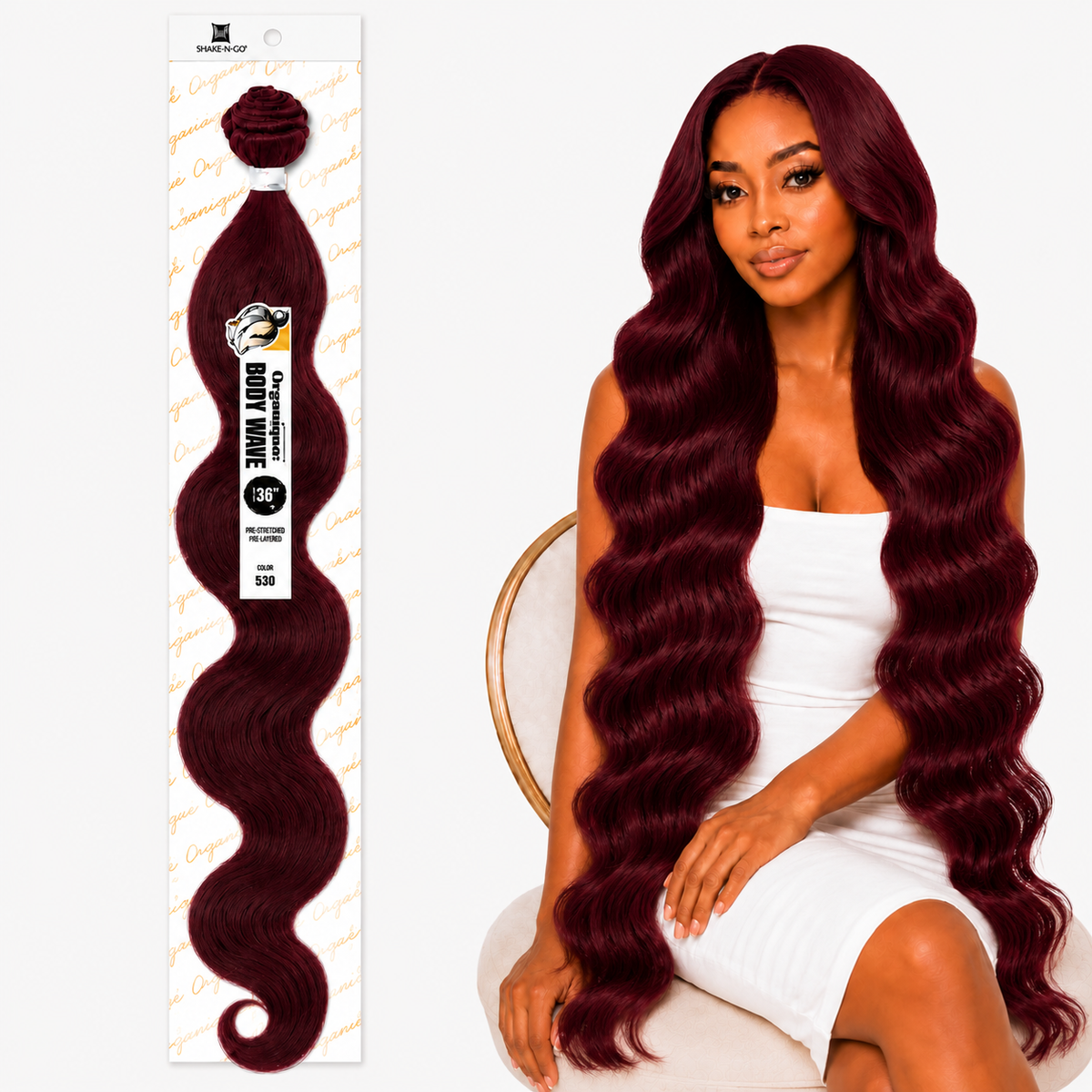 Shake-N-Go Organique Body Wave Mastermix Hair Weave (20" - 36")