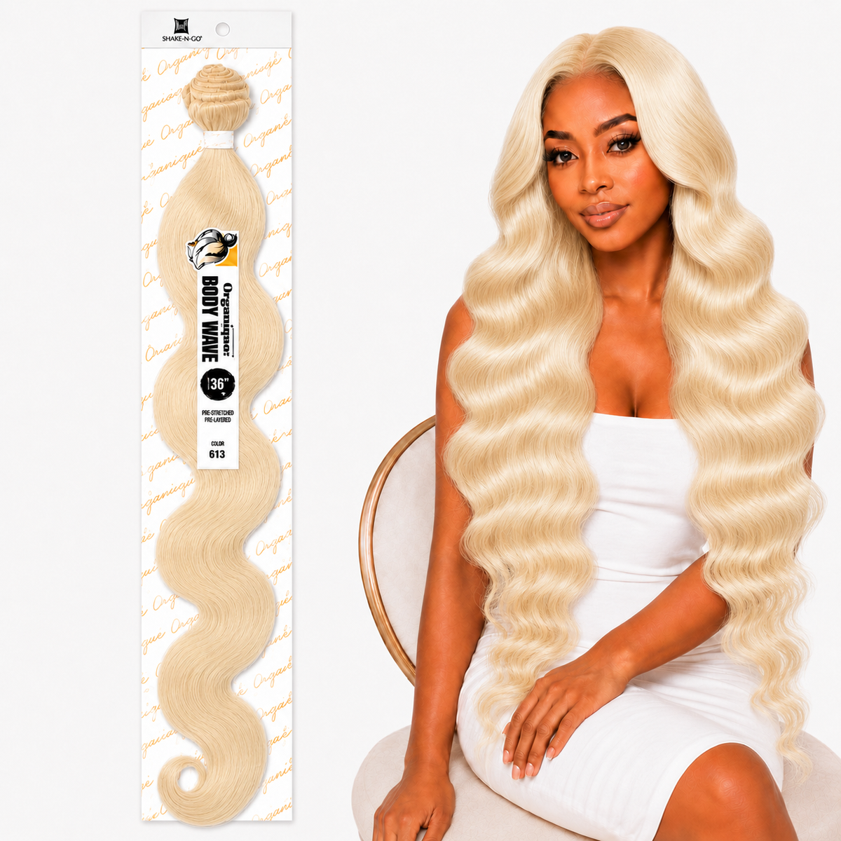 Shake-N-Go Organique Body Wave Mastermix Hair Weave (20" - 36")