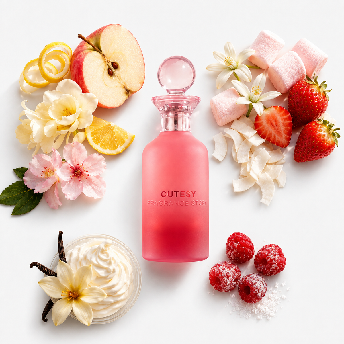 Cutesy by Fragrance Story Eau De Parfum - Pink Marshmallow & Sweet Vanilla Spray - 100ml / 3.4