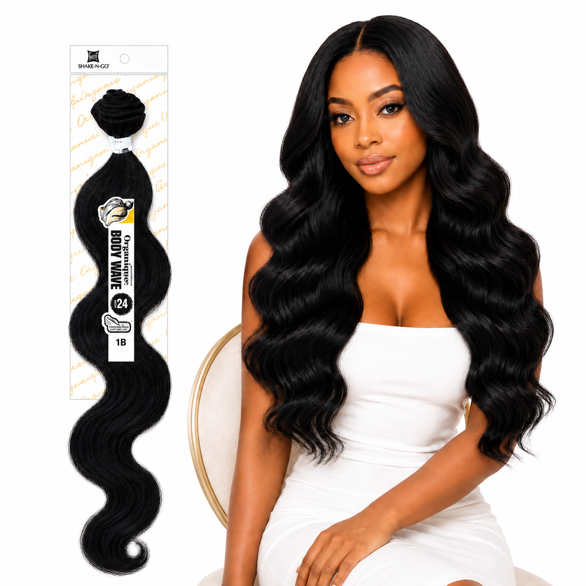 Shake-N-Go Organique Body Wave Mastermix Hair Weave (20" - 36")