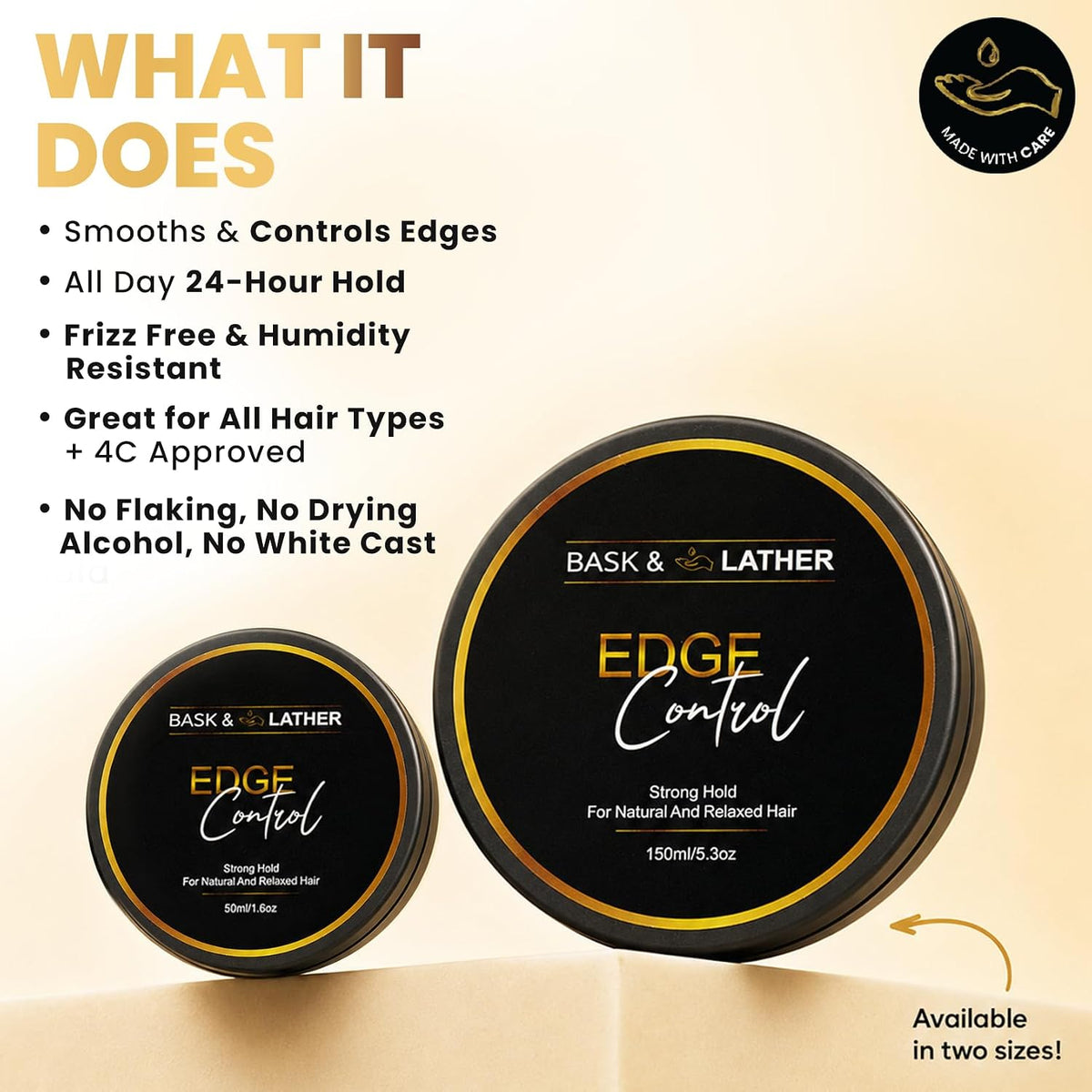 Bask & Lather Strong Hold Thick Edges Edge Control