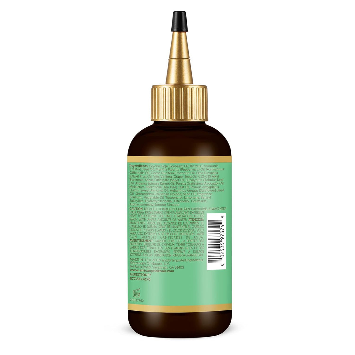 African Pride Feel It Formula Hair Strengthening Oil, 4 oz (118 ml)