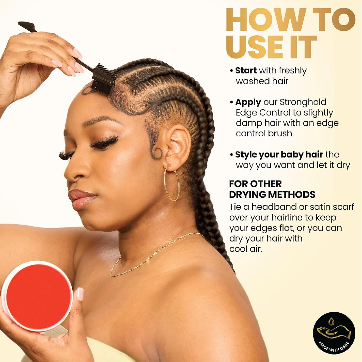 Bask & Lather Strong Hold Thick Edges Edge Control