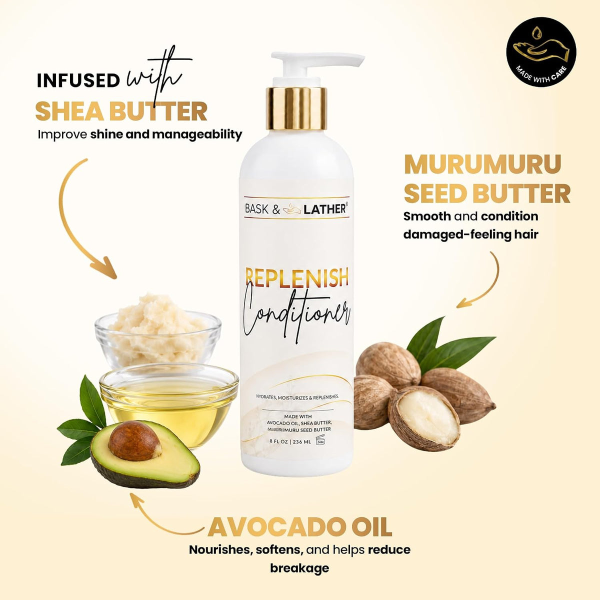 Bask & Lather Replenish Conditioner