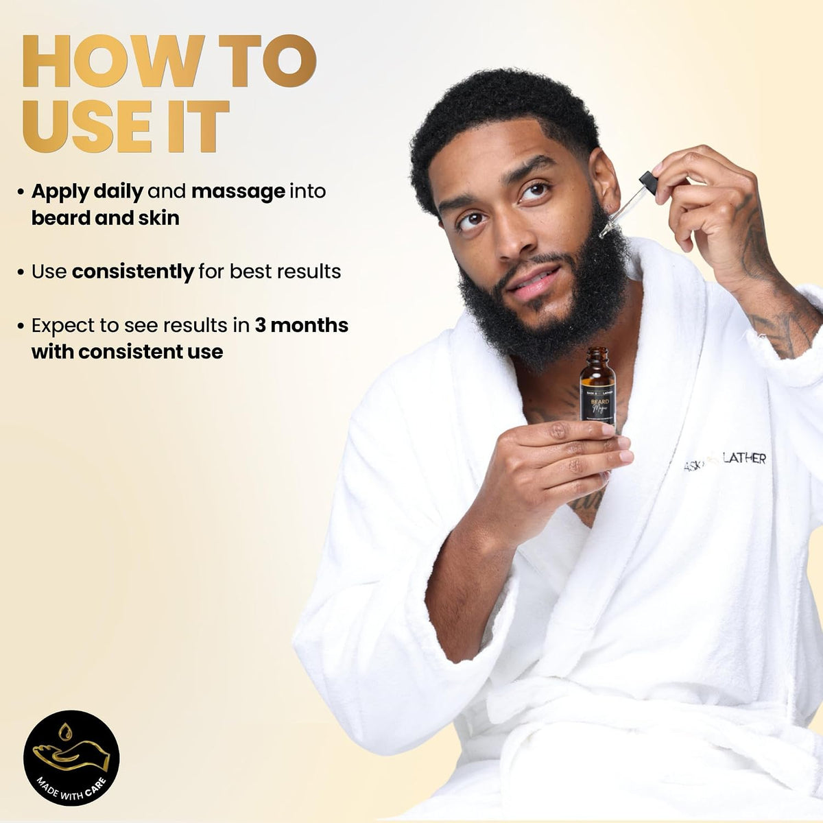 Bask & Lather Beard Growth Magic Beard Growth Oil 1 fl oz (30 ml)