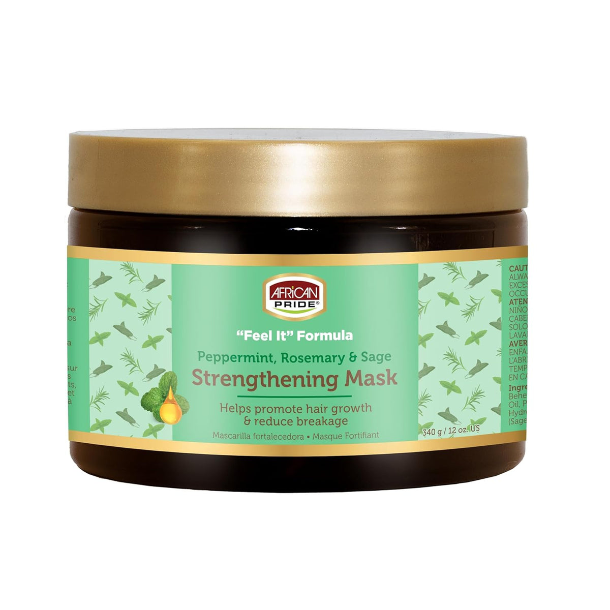 African Pride Feel It Formula Strengthening Hair Mask, 12 oz (355 ml)