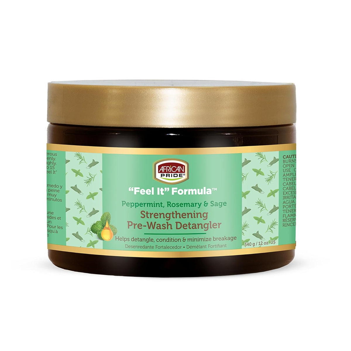 African Pride Feel It Formula Strengthening Pre-Wash Detangler, 12 oz (355 ml)