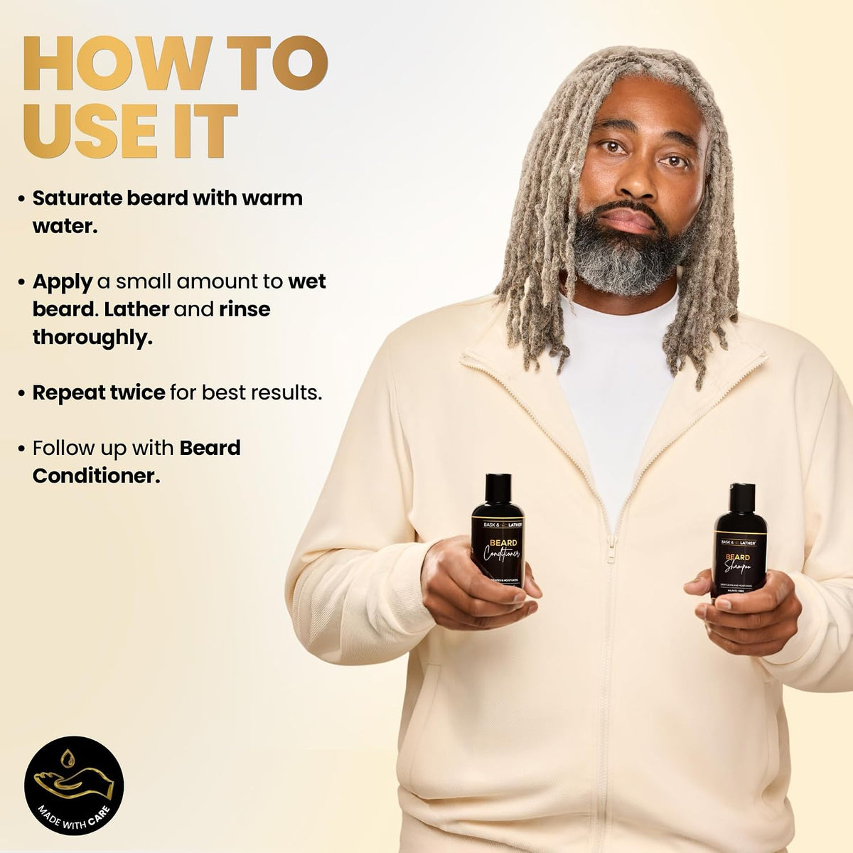 Bask & Lather Beard Shampoo 6 fl oz (177 ml)