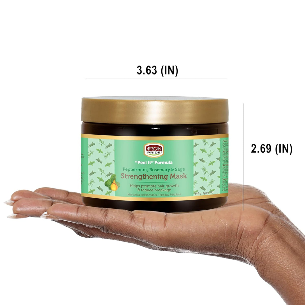African Pride Feel It Formula Strengthening Hair Mask, 12 oz (355 ml)