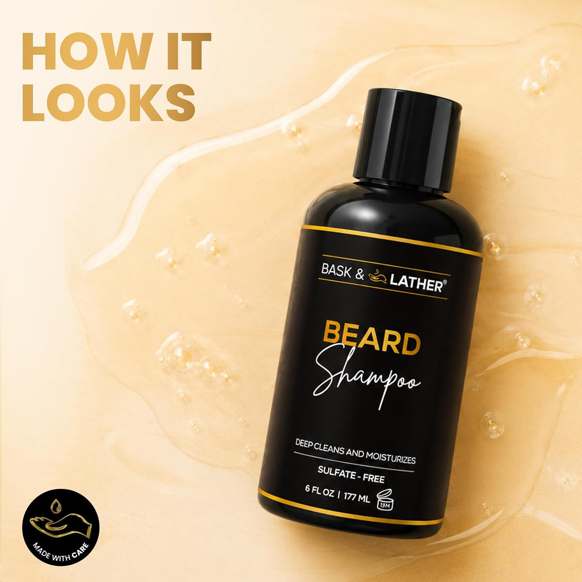 Bask & Lather Beard Shampoo 6 fl oz (177 ml)