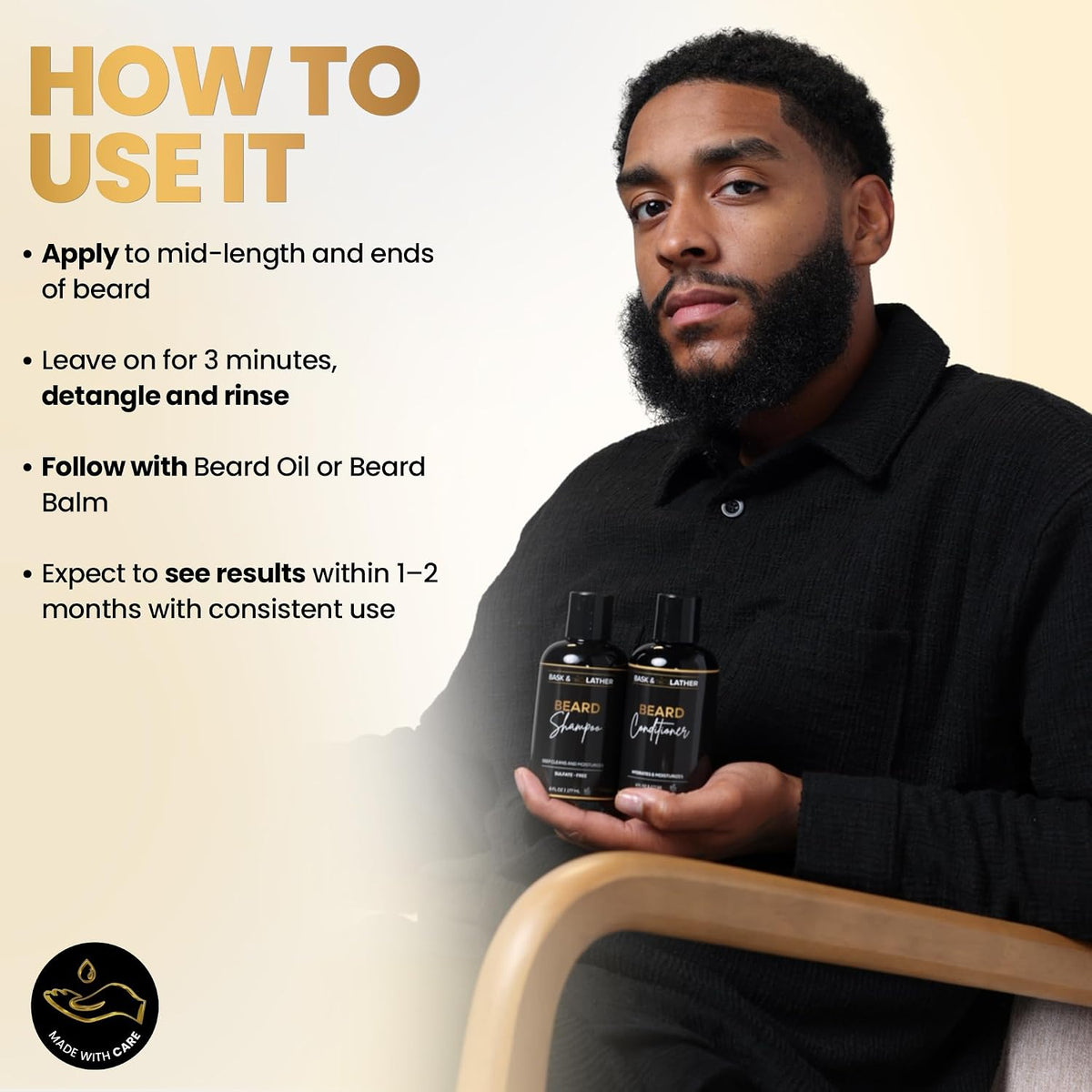 Bask & Lather Beard Conditioner 6 fl oz (177 ml)