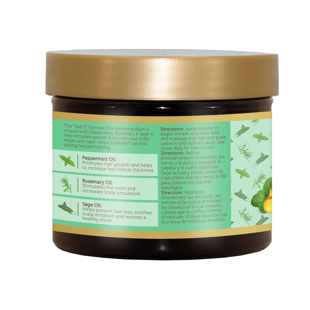 African Pride Feel It Formula Strengthening Balm, 4 oz (118 ml)