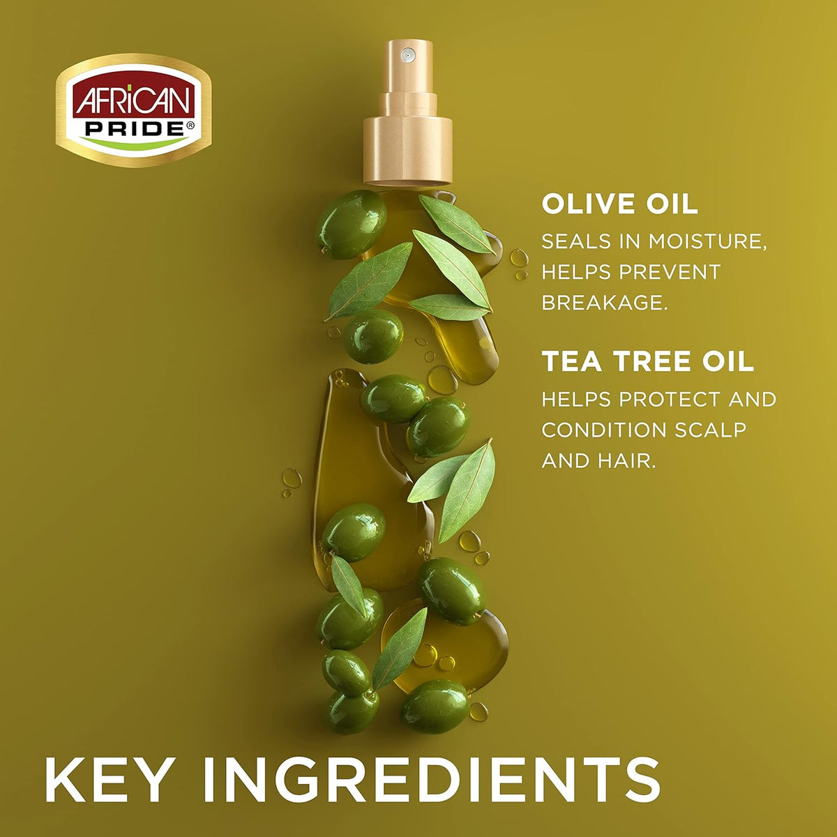 African Pride Olive Miracle Growth Oil Anti-Breakage, 8 oz (237 ml)
