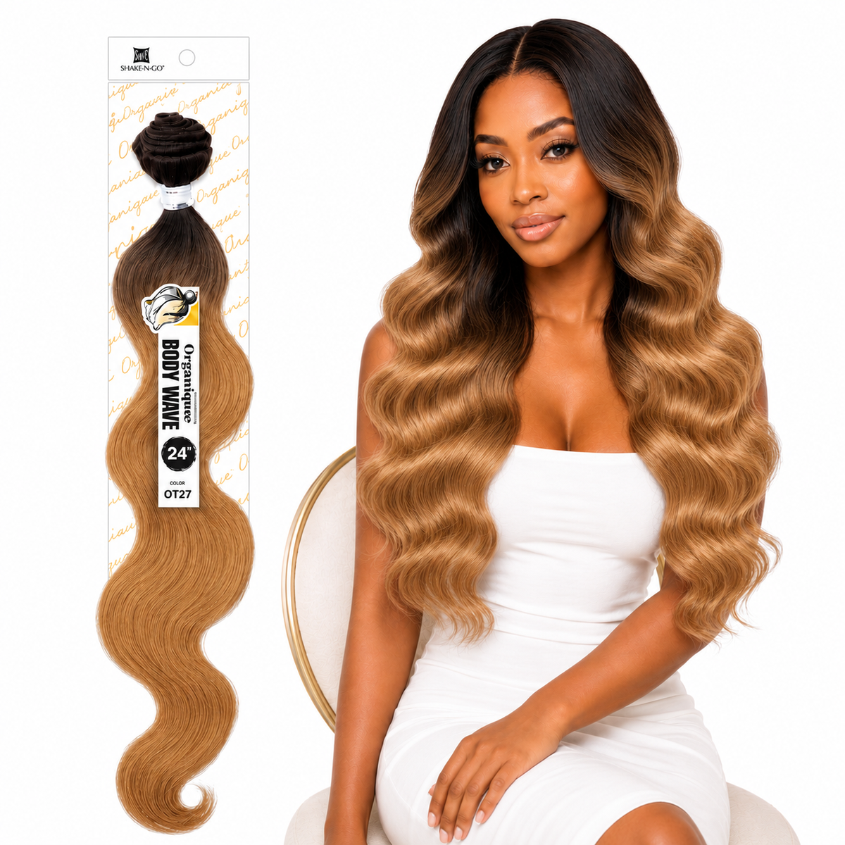 Shake-N-Go Organique Body Wave Mastermix Hair Weave (20" - 36")