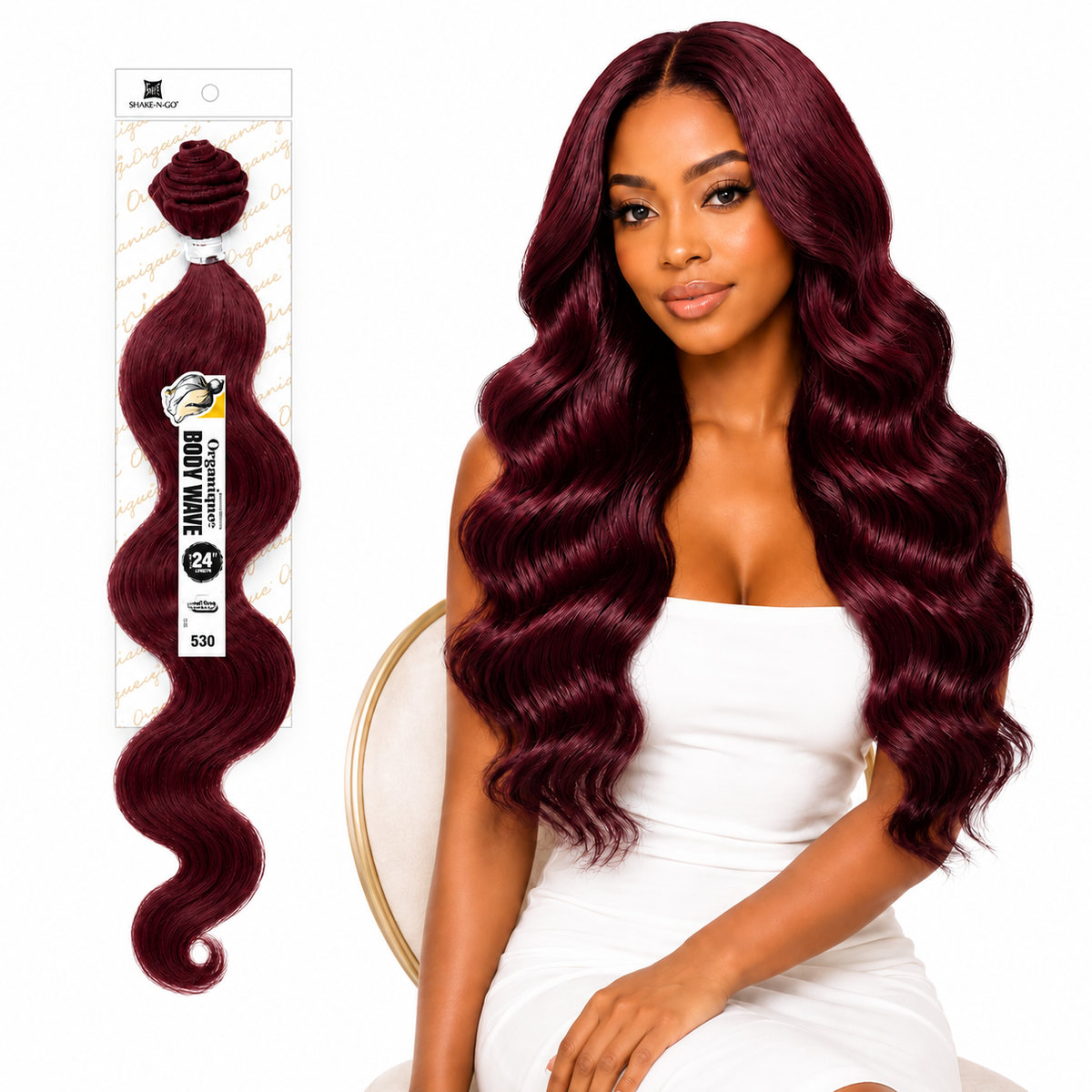 Shake-N-Go Organique Body Wave Mastermix Hair Weave (20" - 36")