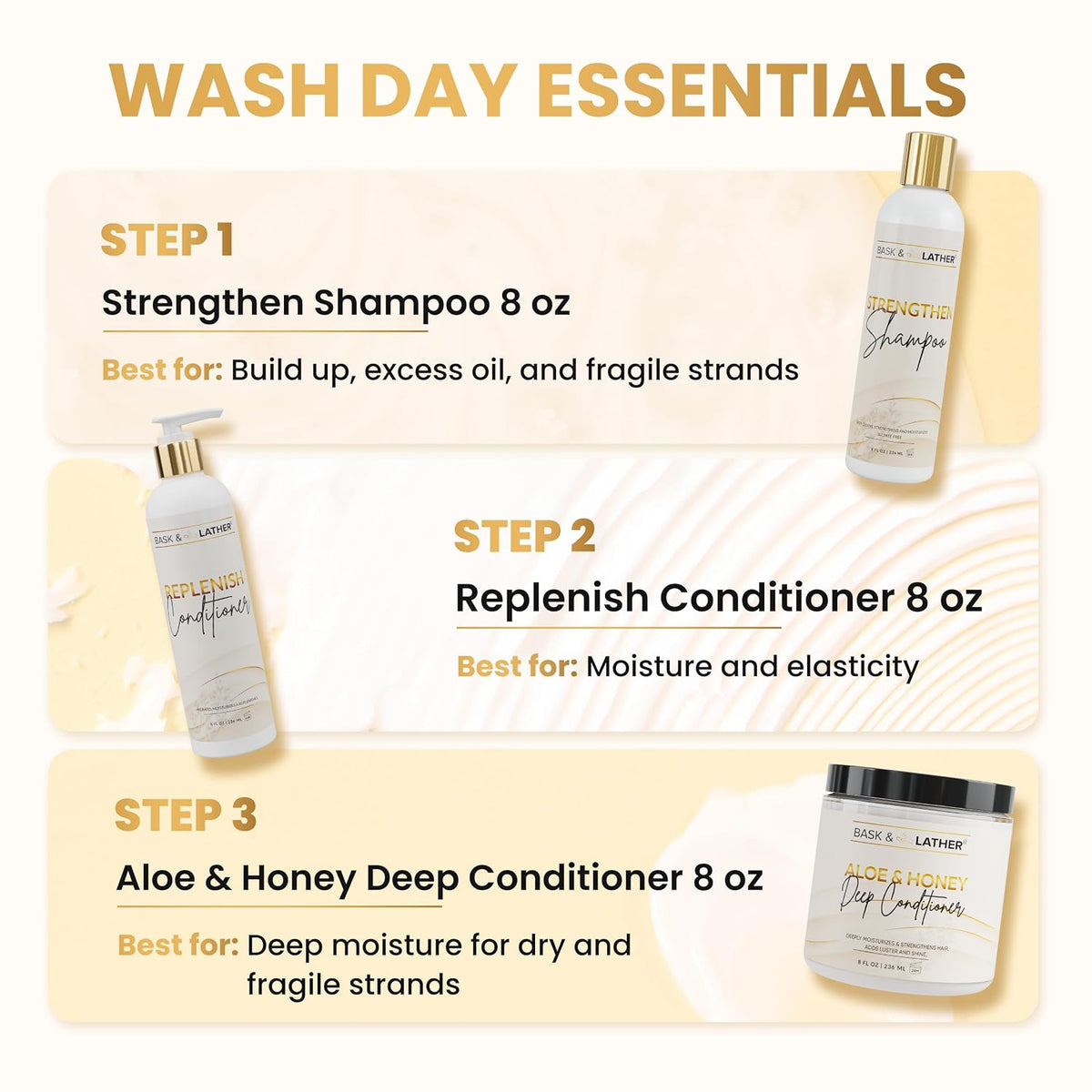 Bask & Lather Replenish Conditioner