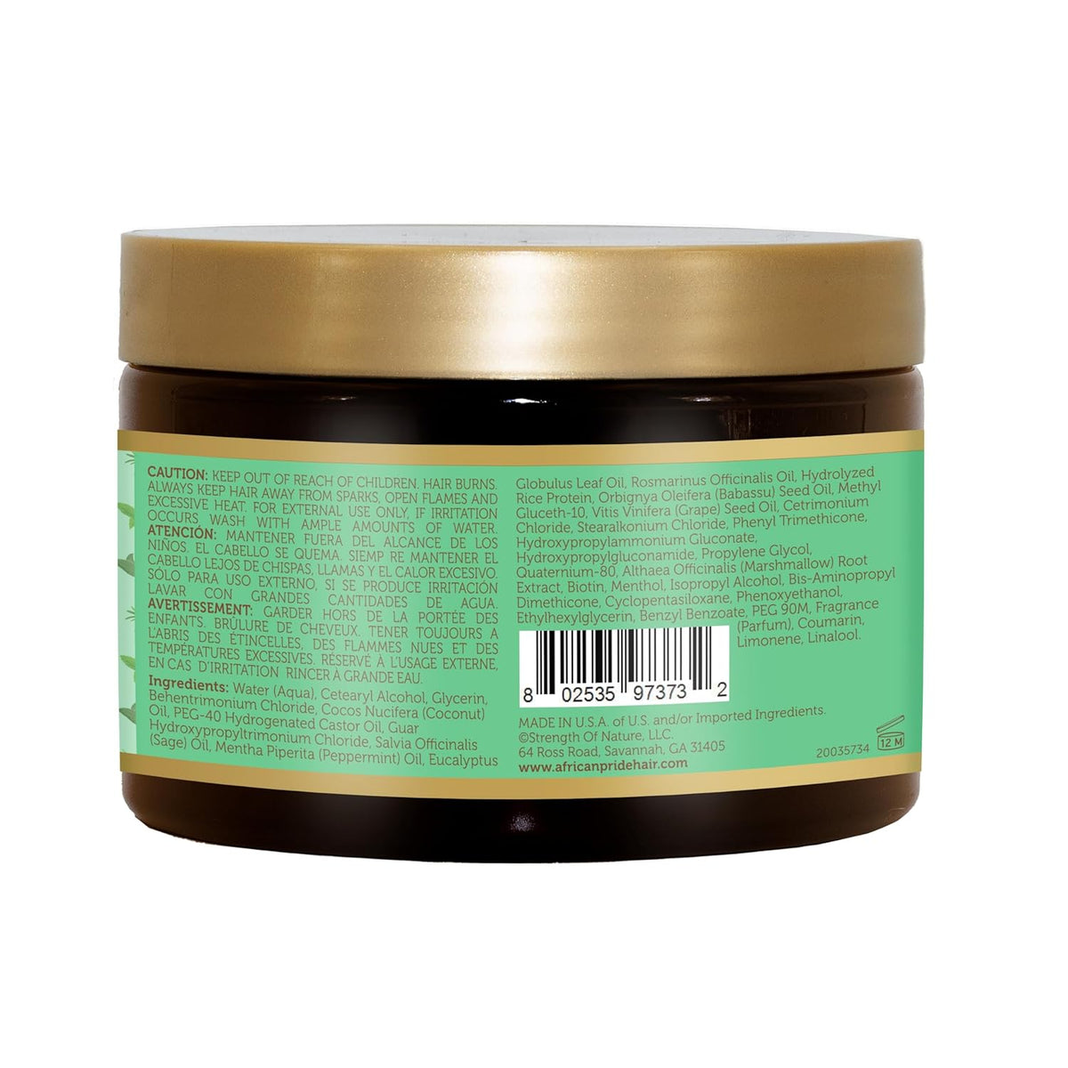 African Pride Feel It Formula Strengthening Hair Mask, 12 oz (355 ml)