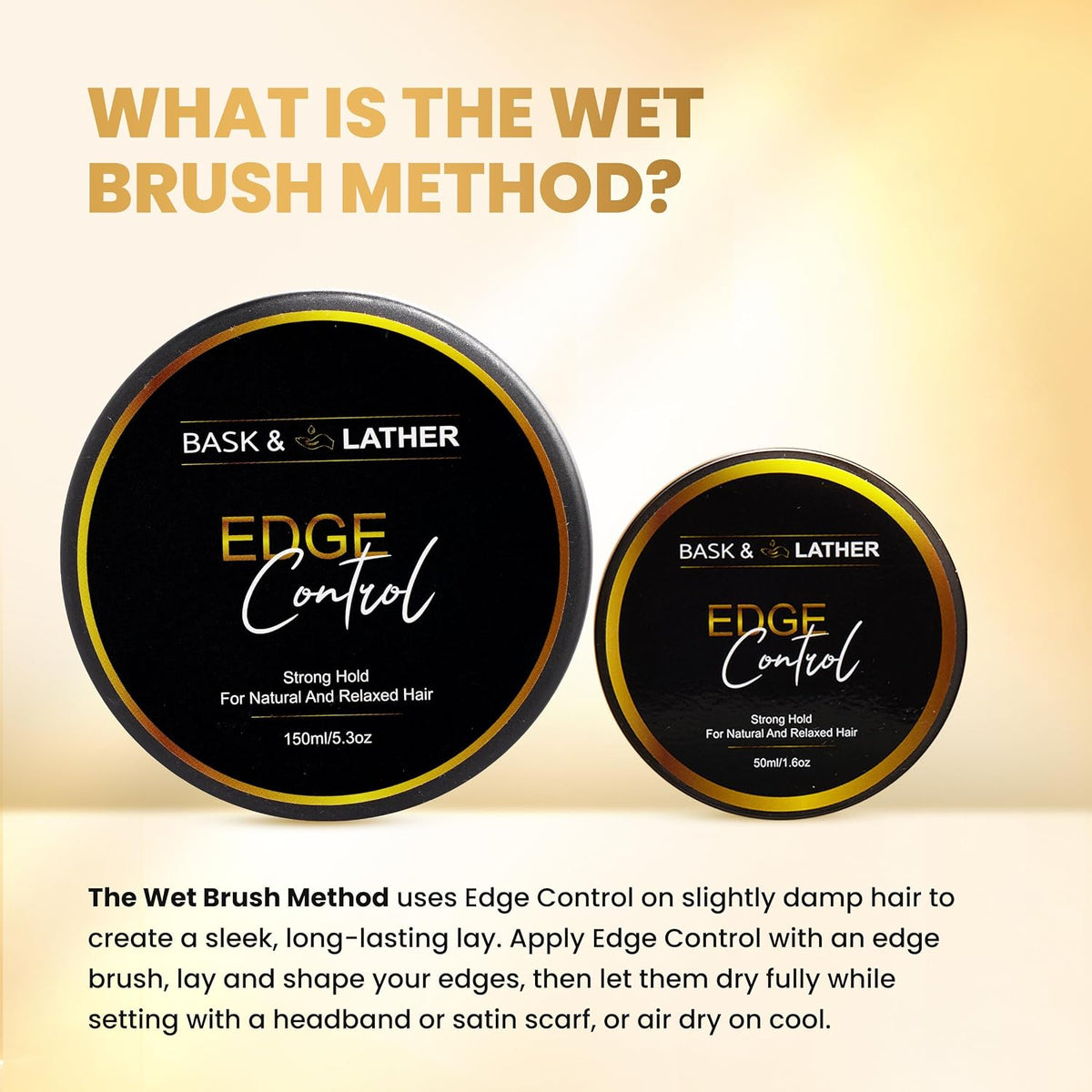 Bask & Lather Strong Hold Thick Edges Edge Control