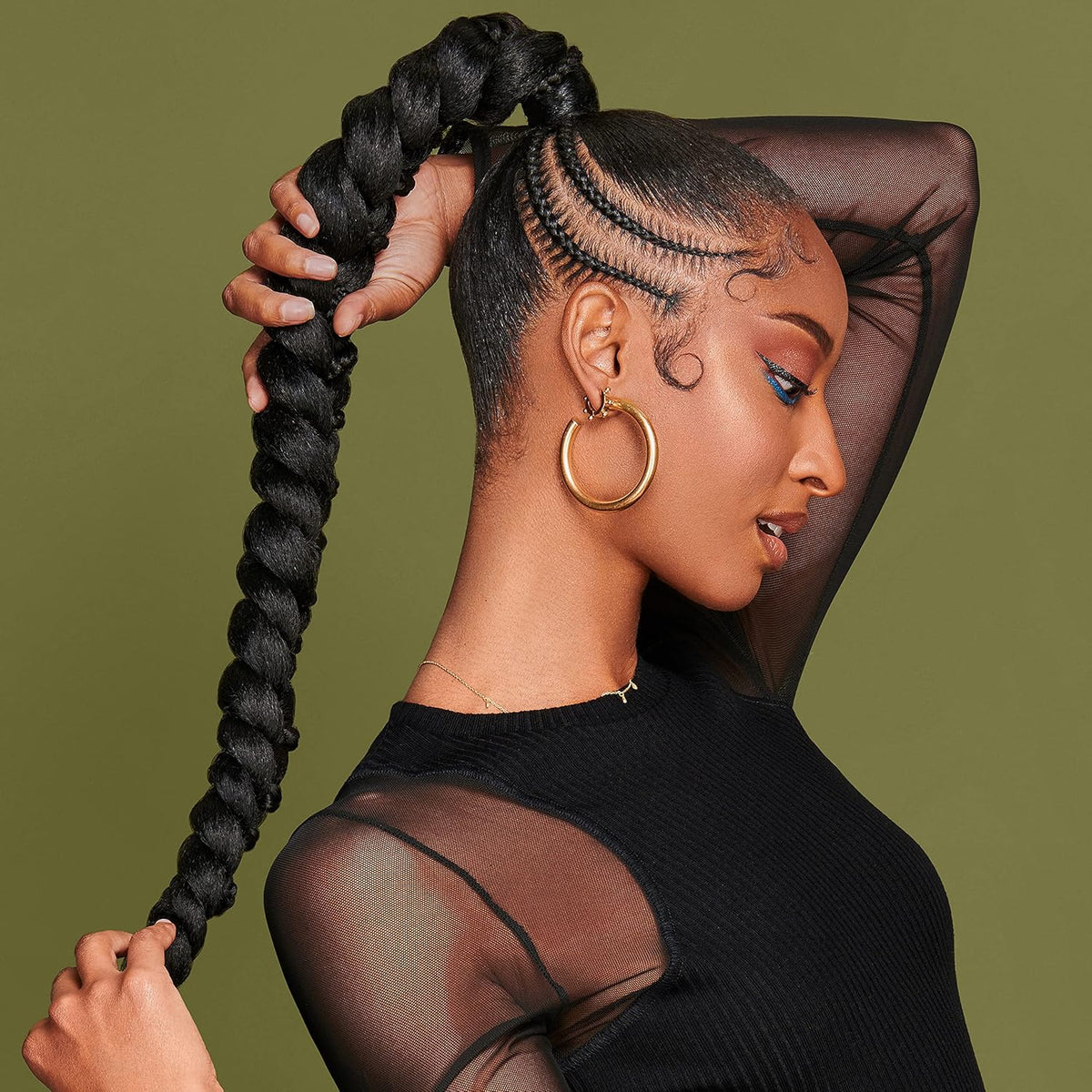 African Pride Olive Miracle Braid Sheen Spray with Tea Tree Oil, 12 oz (355 ml)