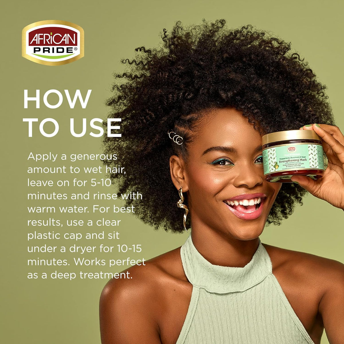 African Pride Feel It Formula Strengthening Hair Mask, 12 oz (355 ml)