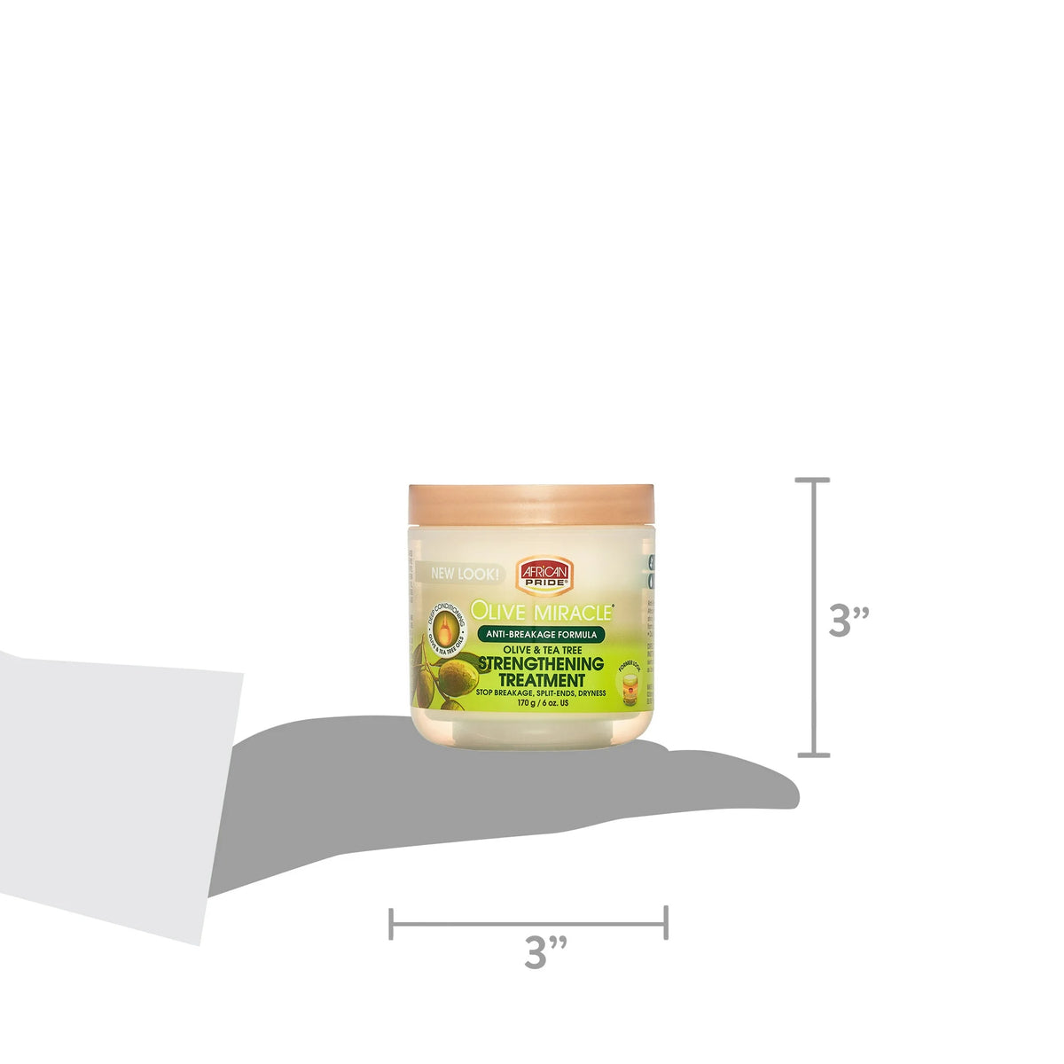 African Pride Olive Miracle Anti-Breakage Hair Creme, 6 oz (170 g)