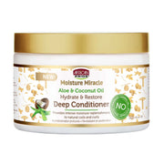 African Pride Moisture Miracle Aloe & Coconut Oil Hydrate & Restore Deep Conditioner, 12 oz (340 g))