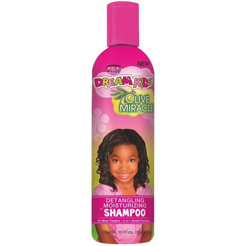 African Pride Dream Kids Olive Miracle Detangling Moisturizing Shampoo, 12 oz (355 ml)