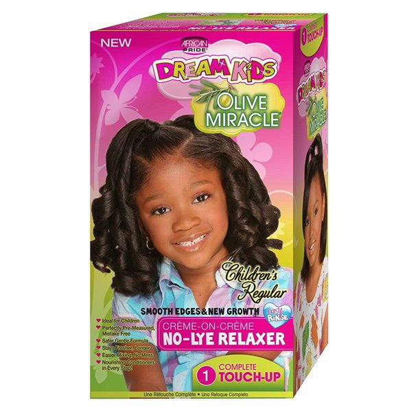 African Pride Dream Kids Olive Miracle Touch-Up Relaxer, Regular