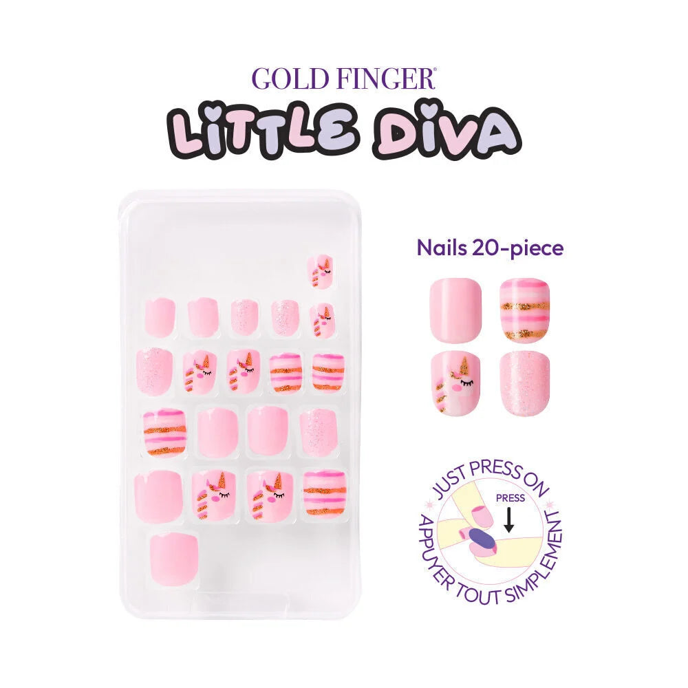 Gold Fingers Little Diva Sticker Nails - Crystal Persuasion