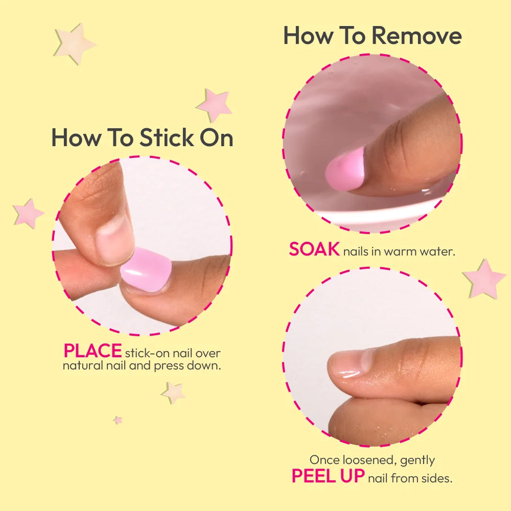 Gold Fingers Little Diva Sticker Nails - Premiere