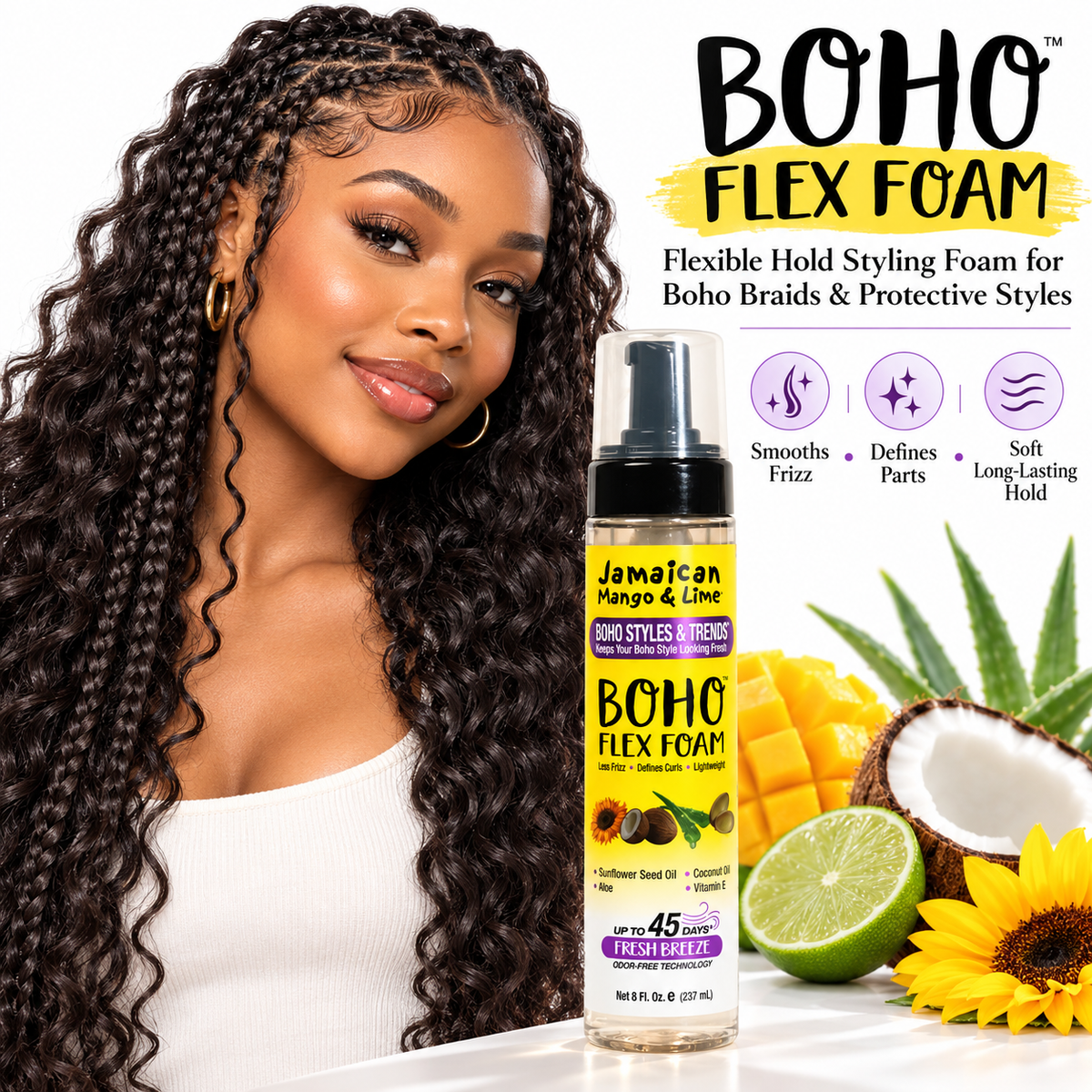 Jamaican Mango & Lime Boho Flex Foam 8 fl oz