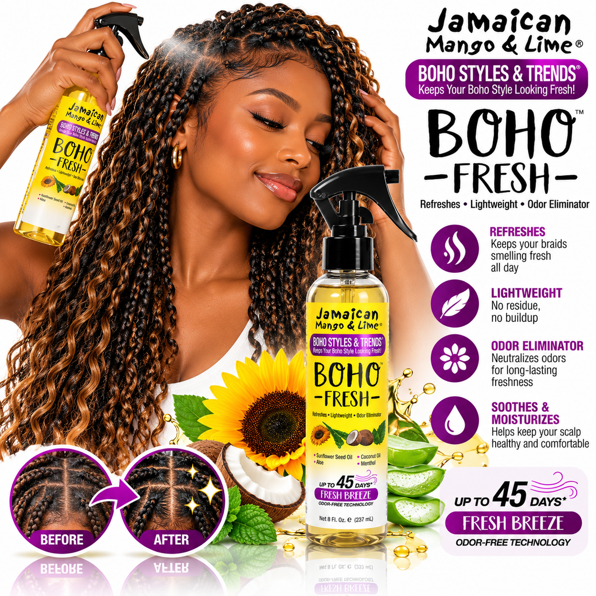 Jamaican Mango & Lime Boho Fresh Spray 8 fl oz