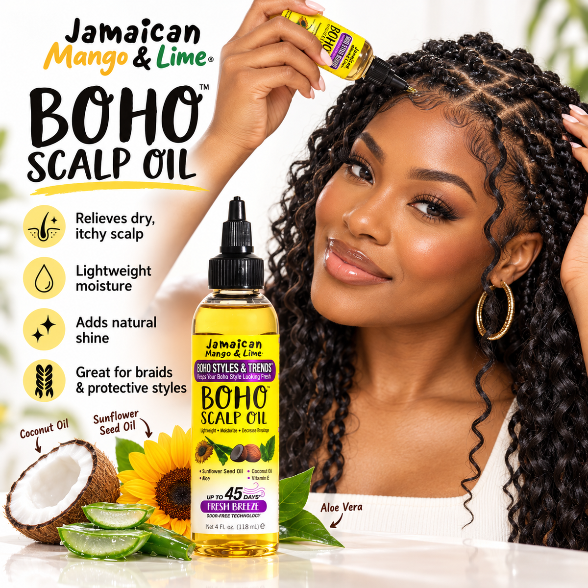 Jamaican Mango & Lime Boho Scalp Oil 4 fl oz