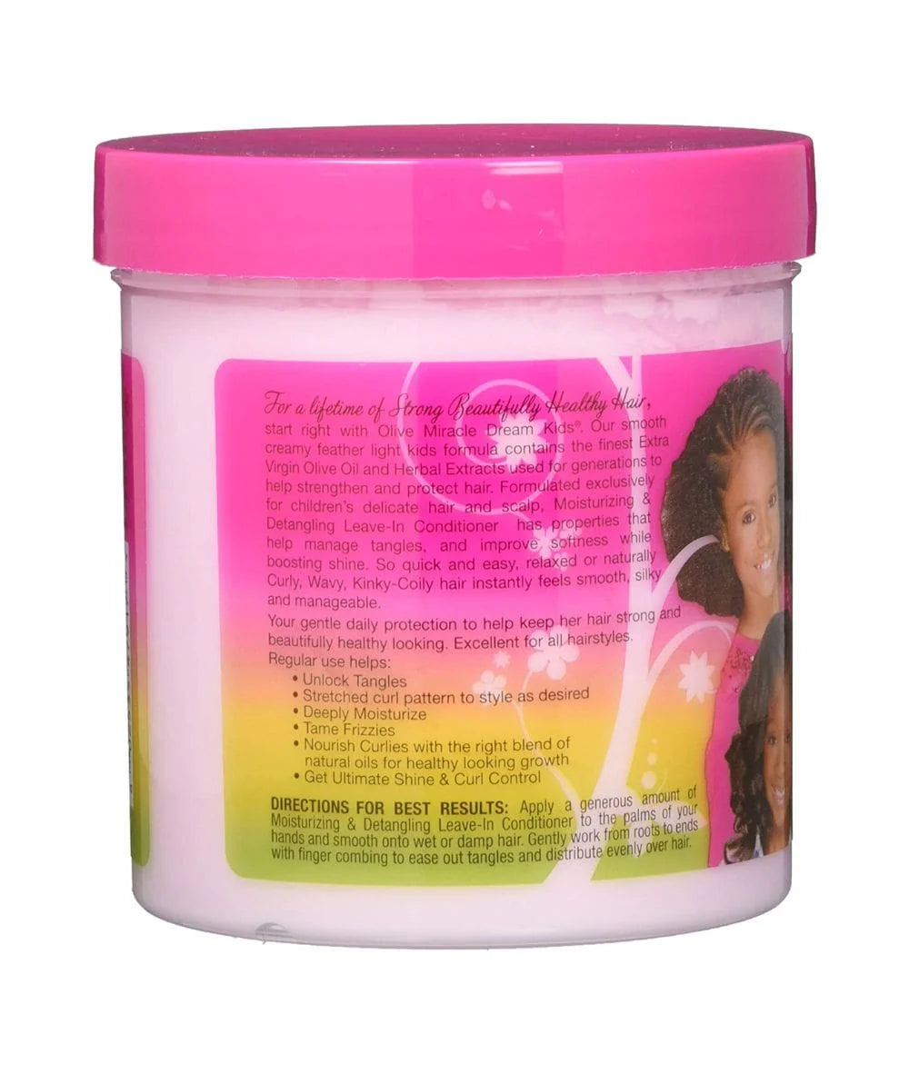 African Pride Dream Kids Olive Miracle Detangling Moisturizing Leave-In Conditioner, 15 oz (425 g)
