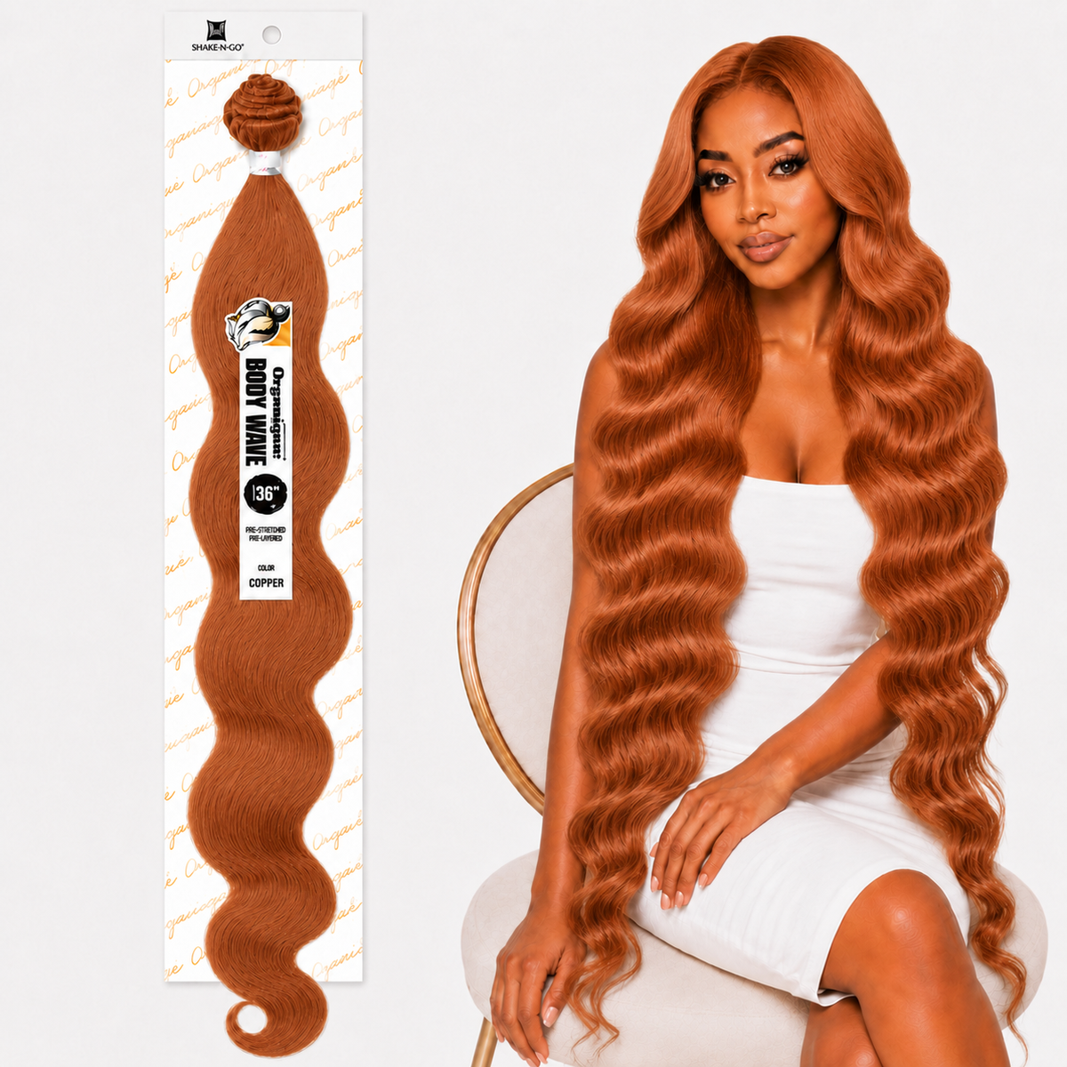 Shake-N-Go Organique Body Wave Mastermix Hair Weave (20" - 36")