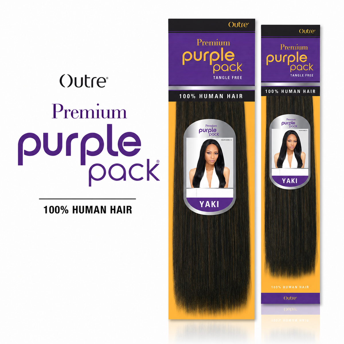 Outre Premium Purple Pack Yaki Human Hair Weave
