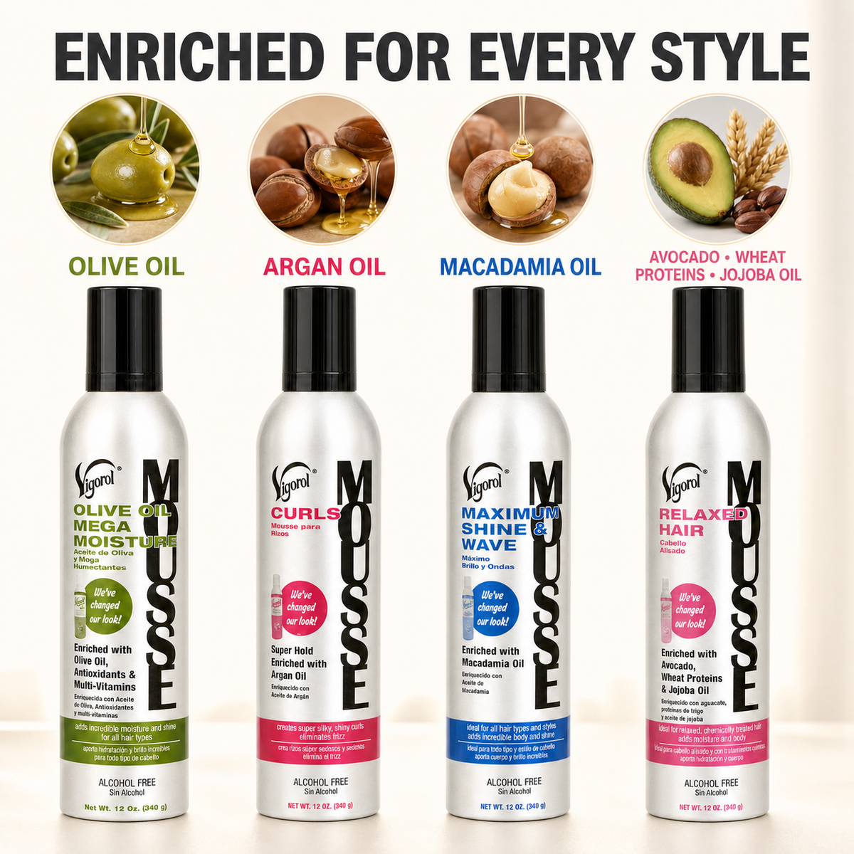 Vigorol Styling Mousse (12 oz)