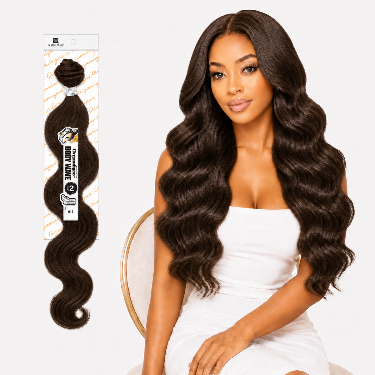 Shake-N-Go Organique Body Wave Mastermix Hair Weave (20" - 36")