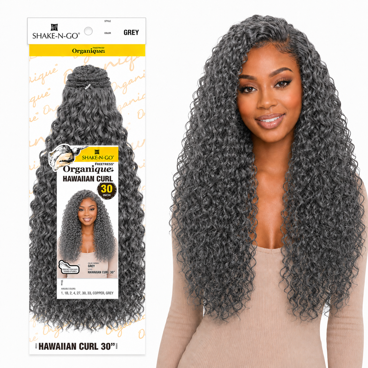 Shake-N-Go Hawaiian Curl Organique (14-36")