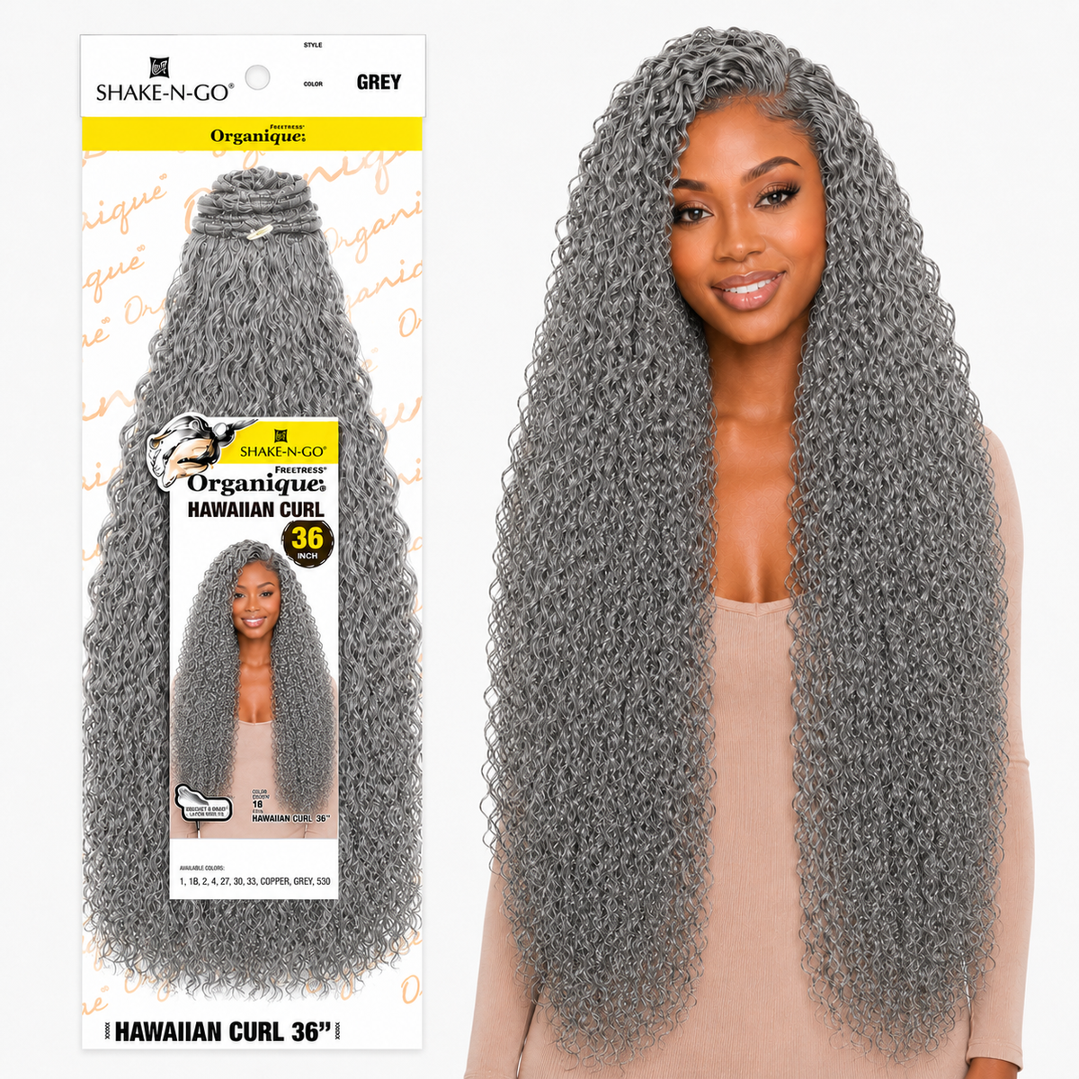 Shake-N-Go Hawaiian Curl Organique (14-36")