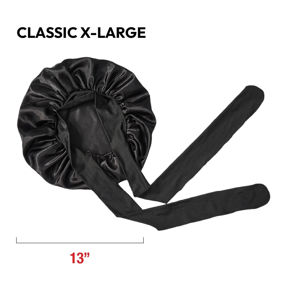RED by KISS Adjustable Satin Bonnet with Tie Band