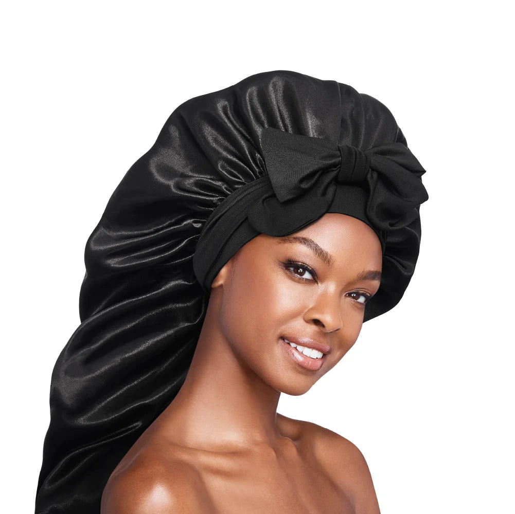 RED by KISS Adjustable Satin Bonnet with Tie Band