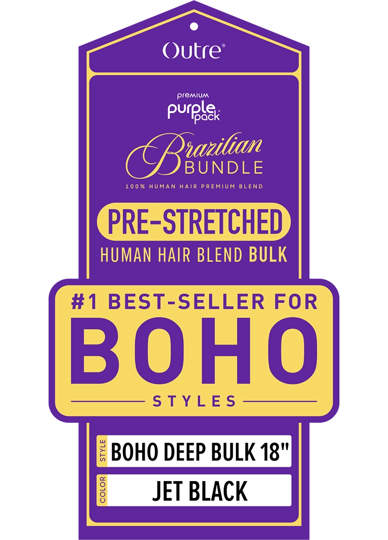 Outre Purple Pack Brazilian Bundle Boho Deep Bulk Human Hair Blend