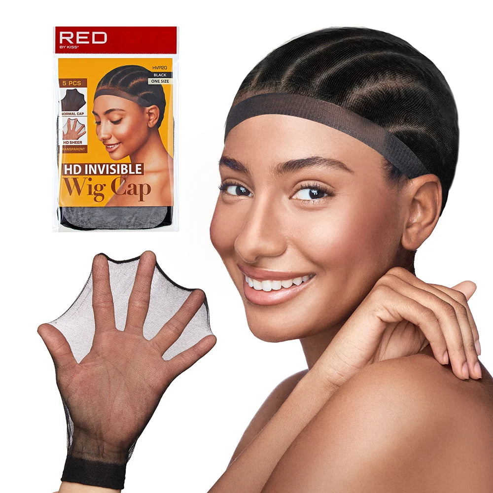 RED by KISS HD Invisible Wig Cap (5 Pack)