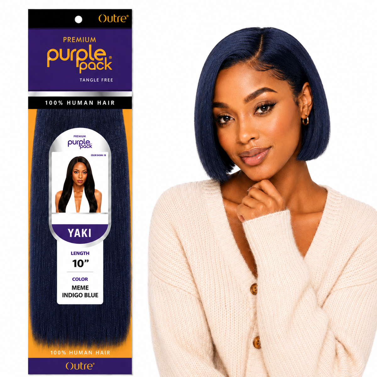 Outre Premium Purple Pack Yaki Human Hair Weave