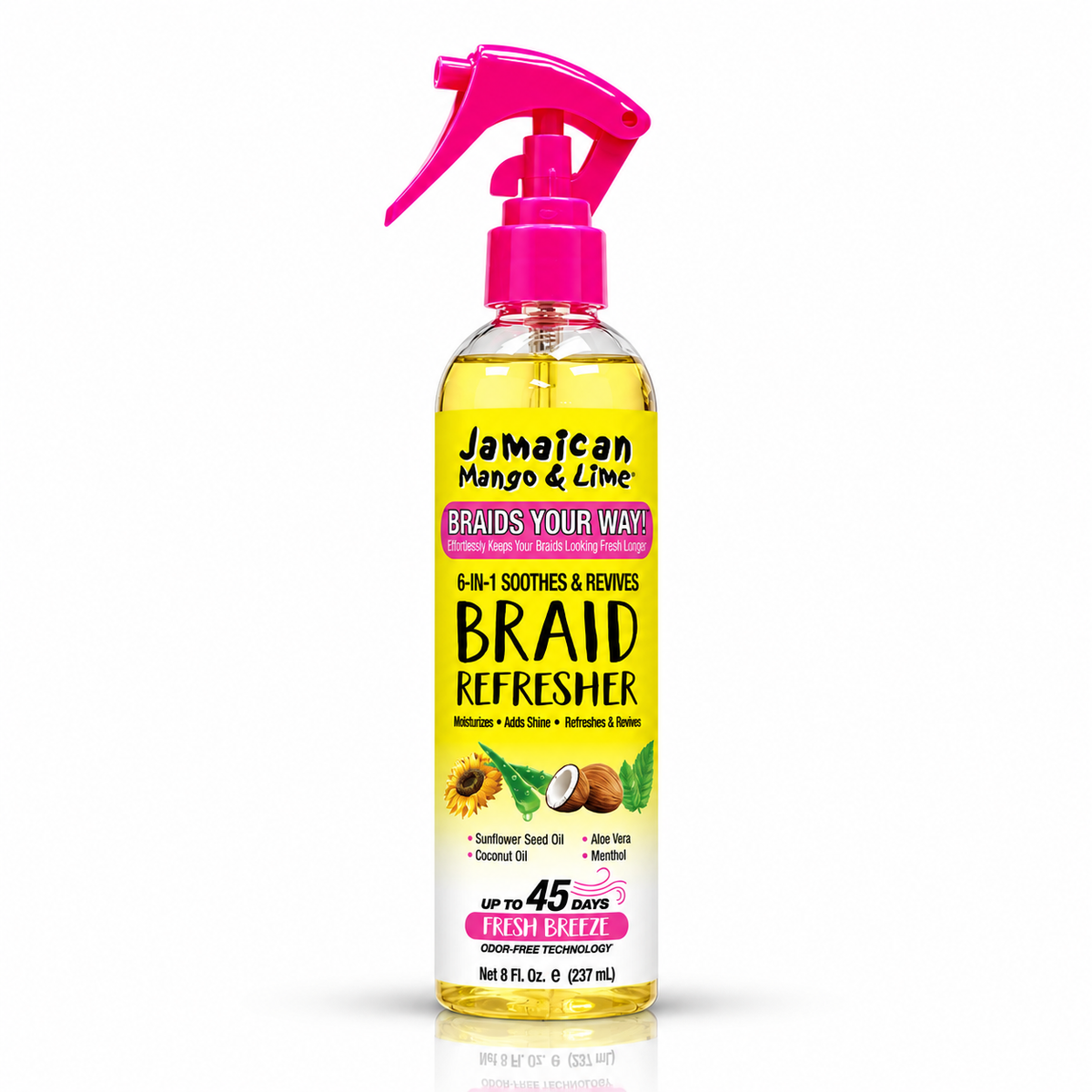 Jamaican Mango & Lime 6-in-1 Soothes & Revives Braid Refresher 8 fl oz