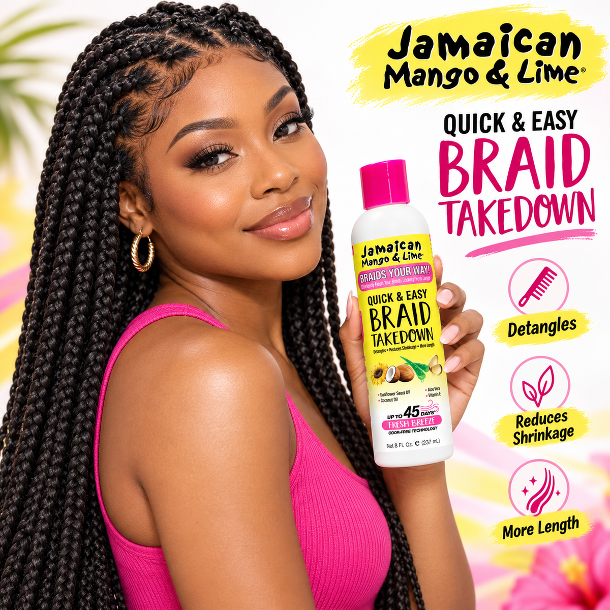 Jamaican Mango & Lime Quick & Easy Braid Takedown 8 fl oz
