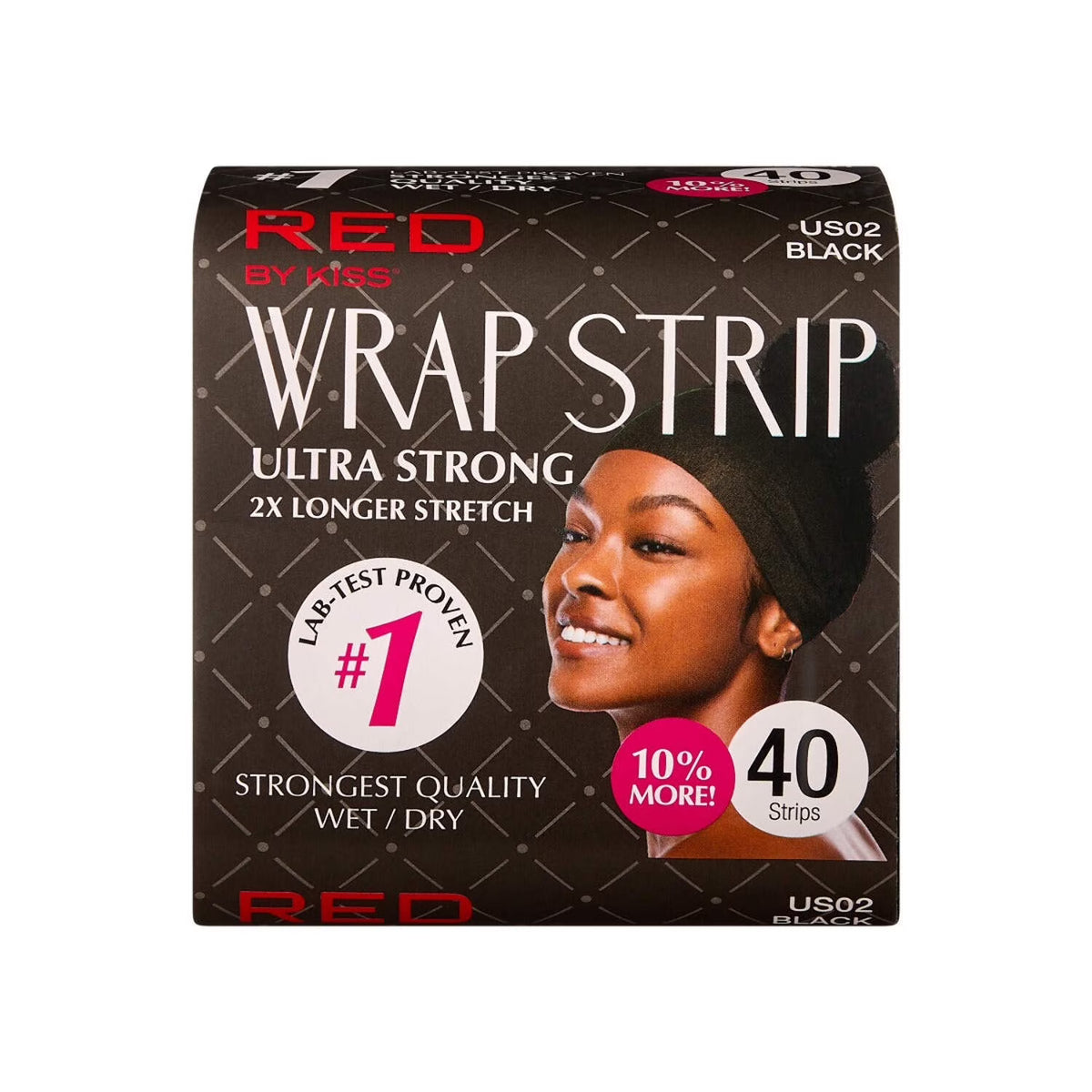 Red by Kiss Wrap Strips (Black)