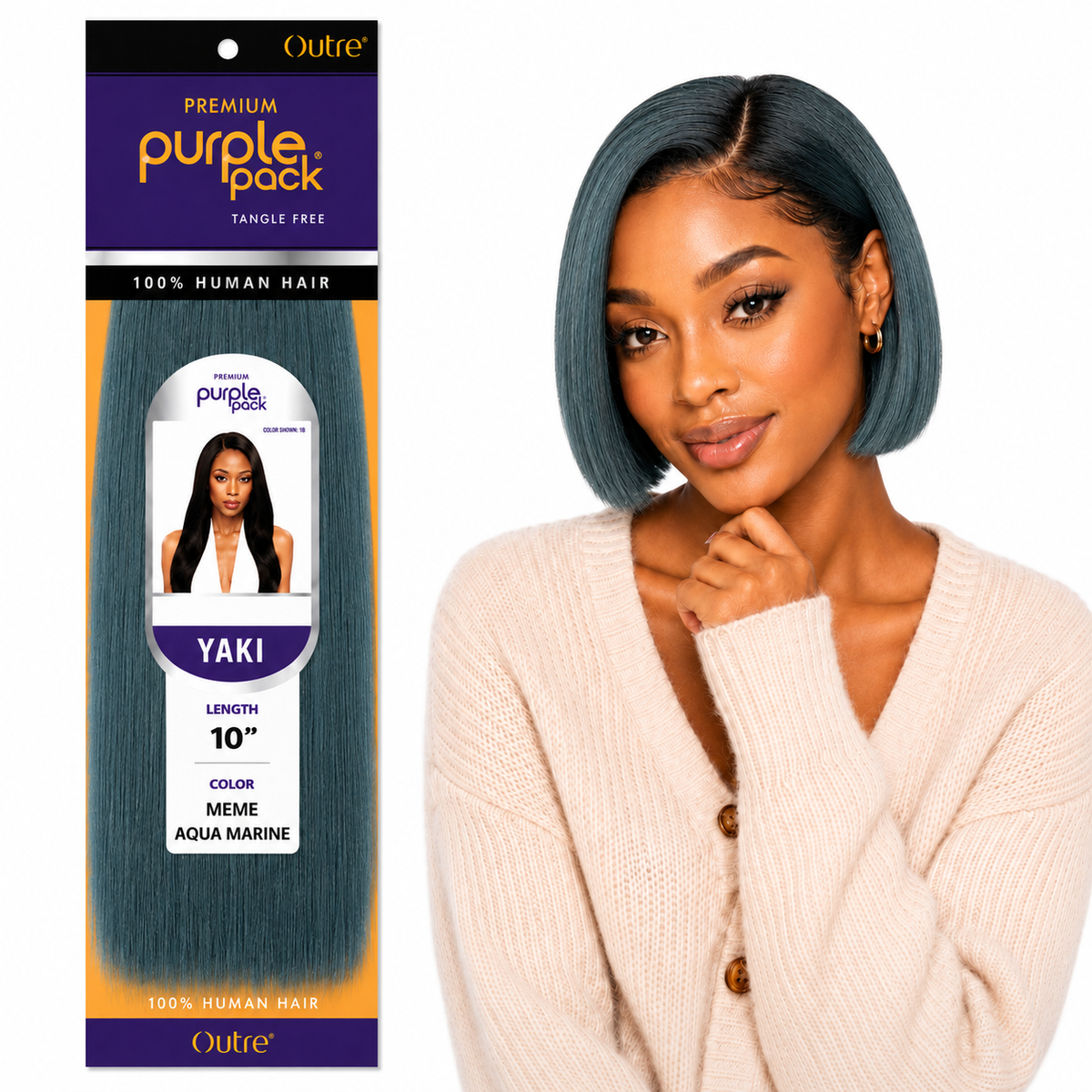 Outre Premium Purple Pack Yaki Human Hair Weave